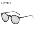 Круглые винтажные солнцезащитные очки с зеркальными линзами Cat 3 UV400